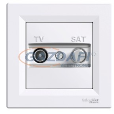 SCHNEIDER EPH3400421 ASFORA TV/SAT aljzat, végzáró, INDIV., 1 dB, fehér villanyszerelés