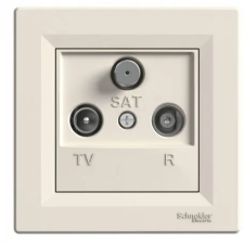 SCHNEIDER EPH3500123 ASFORA TV/R/SAT aljzat, végzáró, 1 dB, bézs villanyszerelés