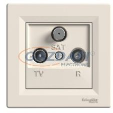 SCHNEIDER EPH3500323 ASFORA TV/R/SAT aljzat, átmenő, 8 dB, bézs villanyszerelés