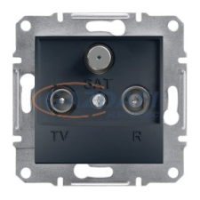 SCHNEIDER EPH3500371 ASFORA TV/R/SAT aljzat, átmenő, 8 dB, antracit villanyszerelés