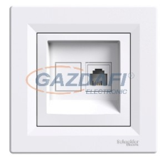 SCHNEIDER EPH4100121 ASFORA 1xRJ11 telefon aljzat, fehér villanyszerelés