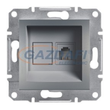 SCHNEIDER EPH4100162 ASFORA 1xRJ11 telefon aljzat, acél villanyszerelés