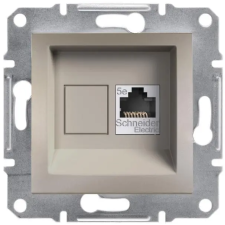 SCHNEIDER EPH5000169 ASFORA 1xRJ45 Cat5e STP aljzat, bronz villanyszerelés