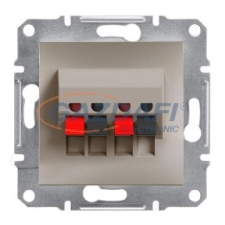 SCHNEIDER EPH5700169 ASFORA Hangszóró csatlakozó, dupla, bronz villanyszerelés