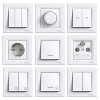 SCHNEIDER EPH5800421 ASFORA Négyes keret, vízszintes, fehér