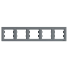 SCHNEIDER EPH5800562 ASFORA vízszintes acél ötös keret villanyszerelés