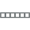 SCHNEIDER EPH5800662 ASFORA Hatos keret, vízszintes, acél