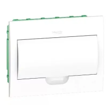 SCHNEIDER EZ9E112P2F EASY9 Kiselosztó, 12 modul, PE+N sínnel, teli ajtóval, süllyesztett villanyszerelés