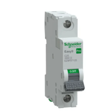 SCHNEIDER EZ9F57125 EASY9 PRO Kismegszakító, 1P, C, 25A villanyszerelés