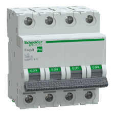 SCHNEIDER EZ9F57410 EASY9 PRO Kismegszakító, 4P, C, 10A villanyszerelés