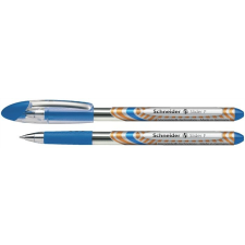 SCHNEIDER Golyóstoll, 0,3 mm, kupakos, "Slider Basic F", kék toll
