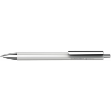SCHNEIDER Golyóstoll, 0,5 mm, nyomógombos, fehér színű tolltest, SCHNEIDER &quot;Perlia&quot;, kék toll