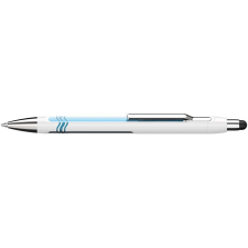 SCHNEIDER Golyóstoll, 0,7 mm, nyomógombos, érintőképernyőhöz, fehér-kék tolltest, SCHNEIDER &quot;Epsilon Touch XB&quot;, kék toll