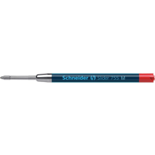 SCHNEIDER Golyóstollbetét, 0,5 mm, SCHNEIDER "Slider 755", piros tollbetét