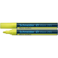 SCHNEIDER Krétamarker, 2-3 mm, SCHNEIDER &quot;Maxx 265&quot;, sárga filctoll, marker