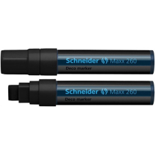 SCHNEIDER Krétamarker, 5-15 mm, SCHNEIDER "Maxx 260", fekete filctoll, marker