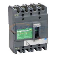 SCHNEIDER LV510955 EasyPact CVS100BS 4P 25kA komplett megszakító TM50D 4P3D kioldóval villanyszerelés