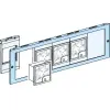 SCHNEIDER LVS03904 Kivágott homloklap műszer szerelőlapokhoz