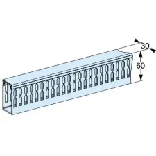 SCHNEIDER LVS04257 4 db vízsz. vezetékcs.+ tartók, hossz=450 mm villanyszerelés