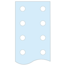 SCHNEIDER LVS04512 Lyukasztott PE sín, 25x5mm villanyszerelés