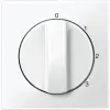 SCHNEIDER MERTEN Fedlap 3 állású forgatógombos kapcsolóhoz, System-M, polárfehér 567219 Schneider