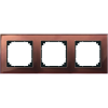 SCHNEIDER MERTEN M-Elegance hármas keret, mahagónibarna (üveg) 489315 Schneider