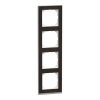 SCHNEIDER MERTEN M-Pure négyes keret, wenge/alumínium MEG4040-3671 Schneider