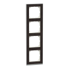 SCHNEIDER MERTEN M-Pure négyes keret, wenge/alumínium MEG4040-3671 Schneider