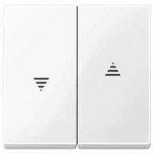 SCHNEIDER Merten-SM billentyű polárfehér kettős redőnyhöz fehér nyíl-jel jelzőfényes IP20 Schneider villanyszerelés