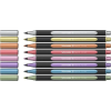 SCHNEIDER Metálfényű filctoll készlet, 1-2 mm, SCHNEIDER "Paint-It 020", 8 különböző szín