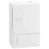SCHNEIDER MIP12104 MINI PRAGMA Kiselosztó, teli ajtó, falon kívüli, 1x4 modul, PEN sín, fehér