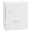 SCHNEIDER MIP12106 MINI PRAGMA Kiselosztó, teli ajtó, falon kívüli, 1x8 modul, PEN sín, fehér