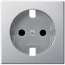 SCHNEIDER MTN2331-0460 MERTEN SM burkolat 2P+F aljzatokhoz, alumínium villanyszerelés