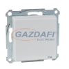 SCHNEIDER MTN2414-0319 MERTEN 2P+F csatlakozóaljzat gyermekvédelemmel, csapófedéllel, csavaros bekötés, 16A, System-M, polárfehér - IP44