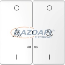 SCHNEIDER MTN3429-6035 MERTEN Dupla billentyű, szállodai funkciókhoz, D-Life, lótuszfehér villanyszerelés