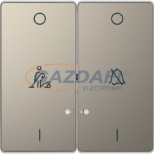 SCHNEIDER MTN3429-6050 MERTEN Dupla billentyű, szállodai funkciókhoz, D-Life, nikkel villanyszerelés