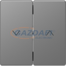 SCHNEIDER MTN3855-6036 MERTEN Dupla billentyű, redőnyvezérléshez, D-Life, acél villanyszerelés
