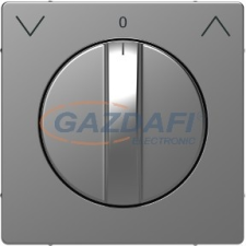 SCHNEIDER MTN3875-6036 MERTEN Fedlap, forgatógombos redőnynyomóhoz, D-Life, acél villanyszerelés