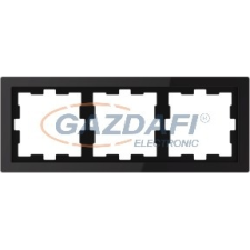 SCHNEIDER MTN4030-6503 MERTEN D-Life hármas keret, ónixfekete villanyszerelés