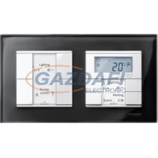 SCHNEIDER MTN404203 MERTEN M-Elegance kettes keret, ónixfekete villanyszerelés