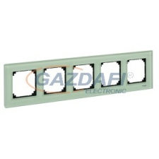 SCHNEIDER MTN404504 MERTEN M-Elegance ötös keret, smaragdzöld villanyszerelés