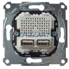 SCHNEIDER MTN4366-0100 MERTEN Dupla USB töltő, 2.1A villanyszerelés
