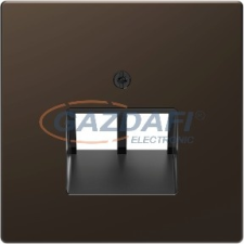 SCHNEIDER MTN4522-6052 MERTEN Fedlap, 2xRJ45 aljzathoz, D-Life, mokka villanyszerelés