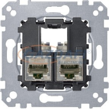 SCHNEIDER MTN4576-0022 MERTEN 2xRJ45 Cat6 STP aljzat villanyszerelés