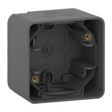 SCHNEIDER MurevaStyl kiemelődoboz 1-es vízszintes és függőleges szürke műanyag IP55 Schneider - MUR37911 villanyszerelés