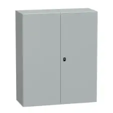 SCHNEIDER NSYS3D121040DP S3D elosztószekrény H1200xW1000xD400 szerelőlappal kétajtós villanyszerelés