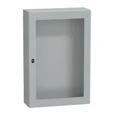 SCHNEIDER NSYS3D12830T S3D elosztószekrény H1200xW800xD300 üveg ajtóval villanyszerelés