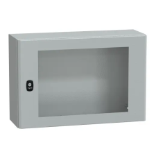 SCHNEIDER NSYS3D4620T S3D elosztószekrény H400xW600xD200 üveg ajtóval villanyszerelés