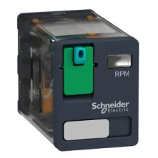 SCHNEIDER RPM21JD Zelio RPM teljesítményrelé, 2CO, 15A, 12VDC, tesztgomb villanyszerelés