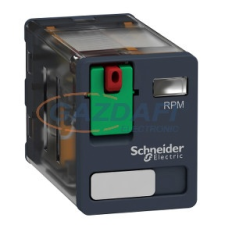 SCHNEIDER RPM21P7 Zelio RPM teljesítményrelé, 2CO, 15A, 230VAC, tesztgomb villanyszerelés
